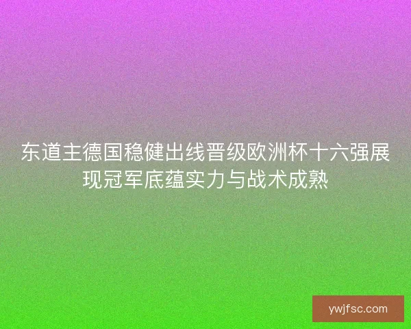 东道主德国稳健出线晋级欧洲杯十六强展现冠军底蕴实力与战术成熟